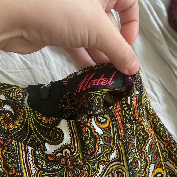 Boho shift dress, yellow and orange, size S - Picture 3 of 4